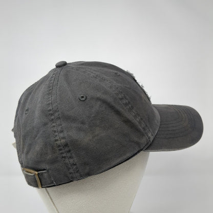Papa Bear Slideback Hat Gray One Size Adjustable 6 Panel Life Is Good