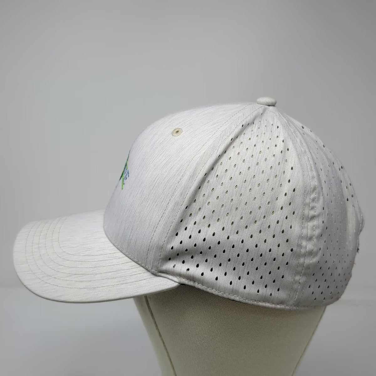Legacy Baseball Cap Gray One Size Perforated Snapback Greentree GC Golf Tree Hat
