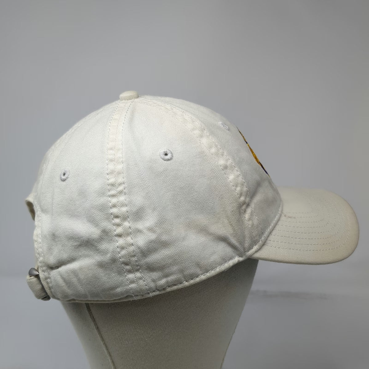 Bass Pro Shops Baseball Cap White One Size Fishing Cotton Green Underbrim Hat
