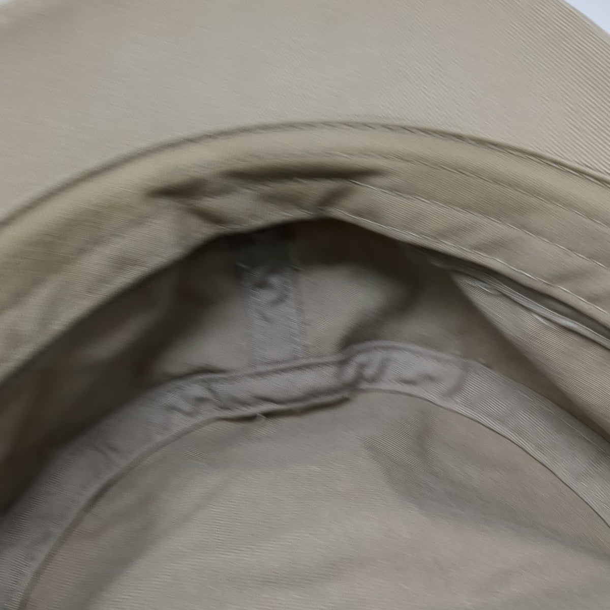 Army Cap Beige One Size Hat Distressed Frayed Cotton Military Cadet Style Flat