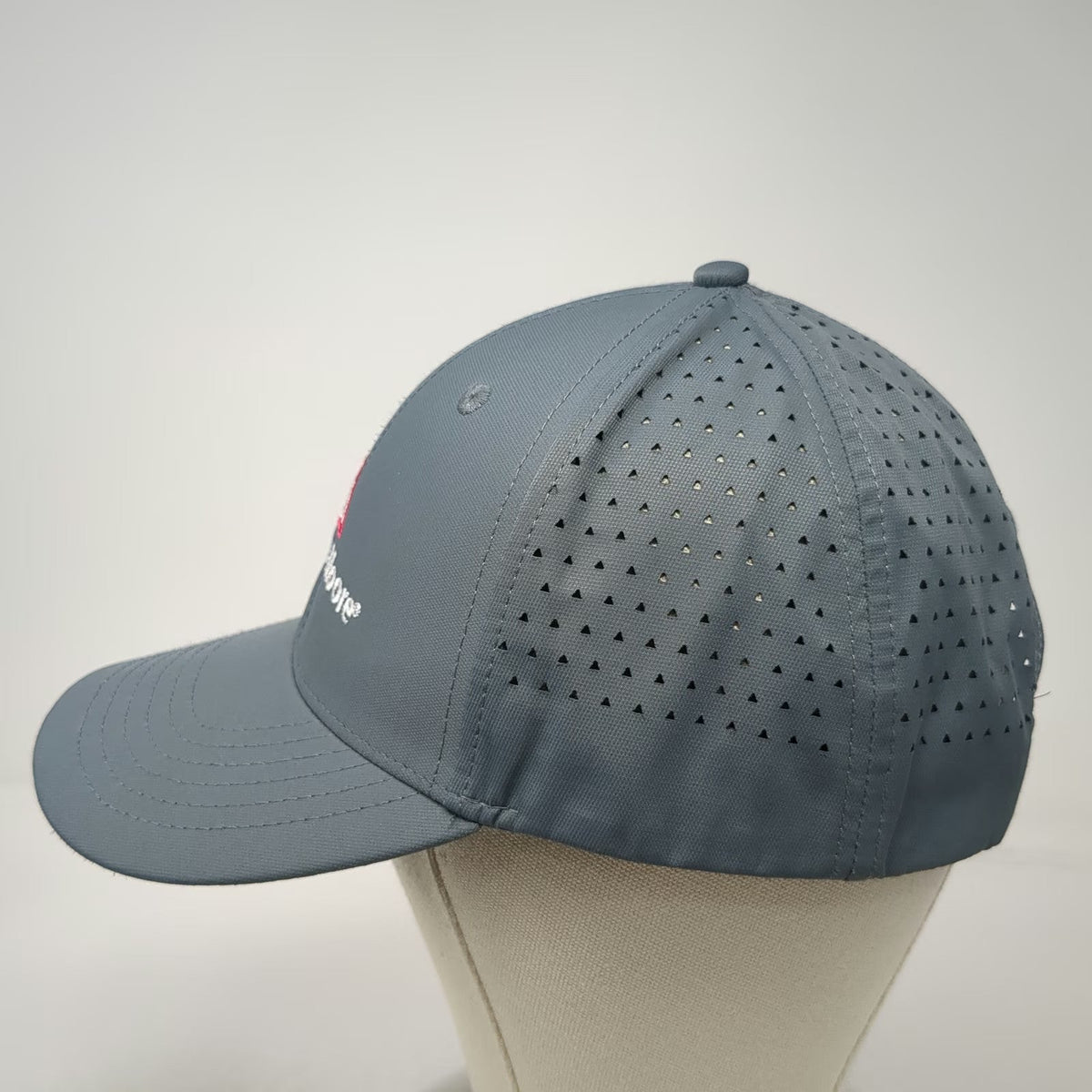 Benjamin Moore Gray One Size Baseball Cap Laser Perforated Logo Paint Hat