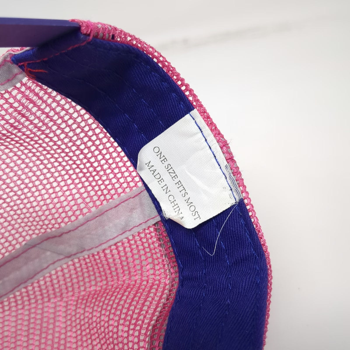 Ariat Trucker Hat Blue Pink One Size Snapback Mesh Reflective Logo shield