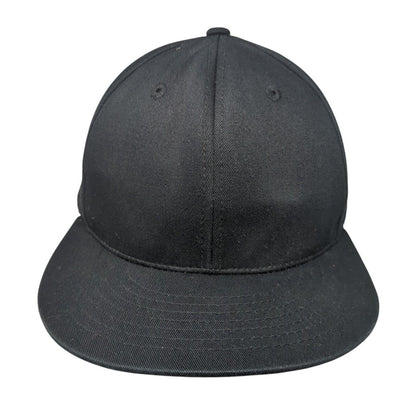 KB ETHOS Snapback Hat Black One Size Solid Adjustable Blank 6 Panel