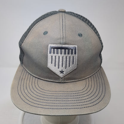 Plate Crate Snapback Trucker Hat Gray One Size Adjustable Embroidered Mesh Back