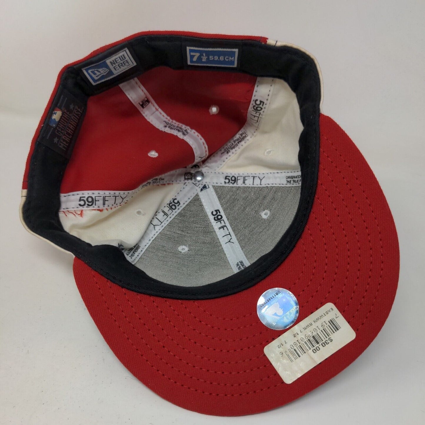 New Era Men's 59Fifty Hat Multicolor 7 1/2 Embroidered Washington Nationals Logo