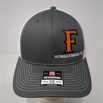F Homecoming '22 Agri-Service Snapback Trucker Hat Gray OS Adjustable Mesh Back