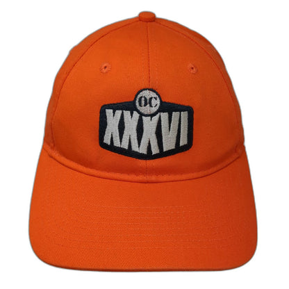 Port & Company Baseball Cap Orange One Size XXXVI OC Logo Hat Strapback Cotton