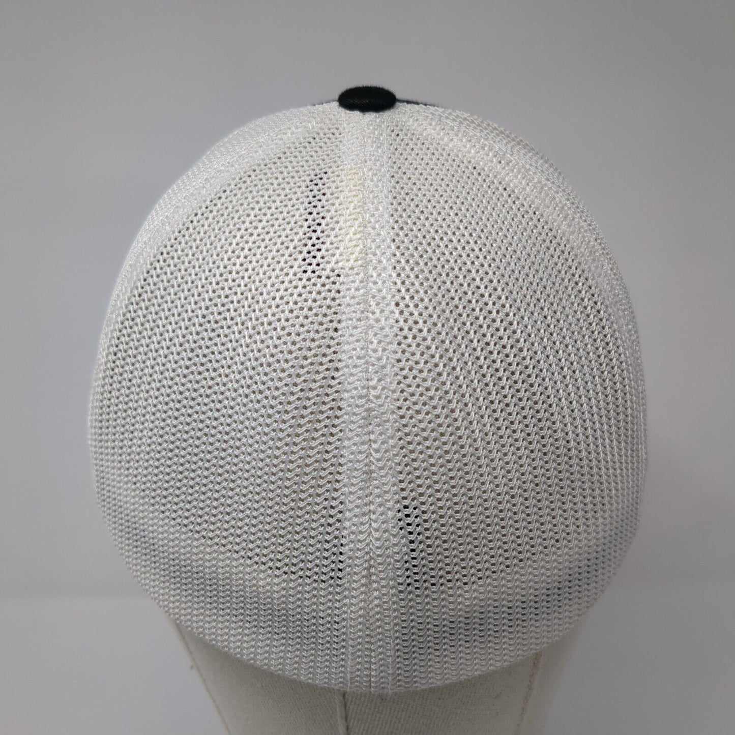 Rocket Storage Fitted Trucker Hat Black L/XL Flexfit Mesh Back Port Authority