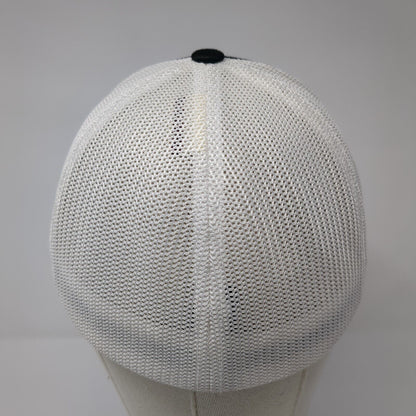 Rocket Storage Fitted Trucker Hat Black L/XL Flexfit Mesh Back Port Authority