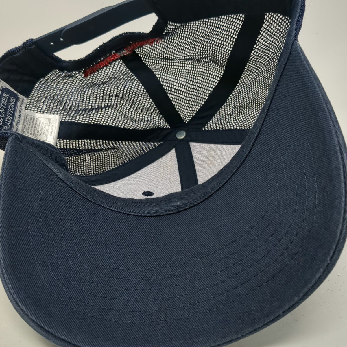 Volunteer Traditions Trucker Hat Blue One Size Tennessee State Flag Tristar Mesh