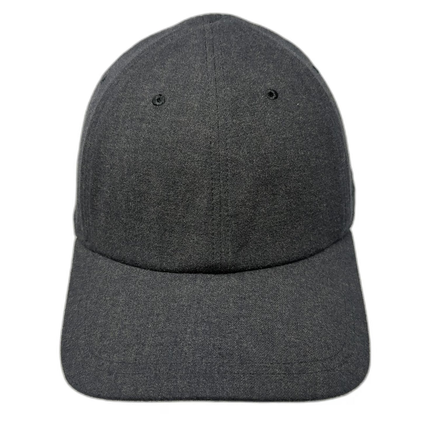 Lululemon Baseball Cap Gray One Size Wool Blend Slideback Hat Side Logo Textured