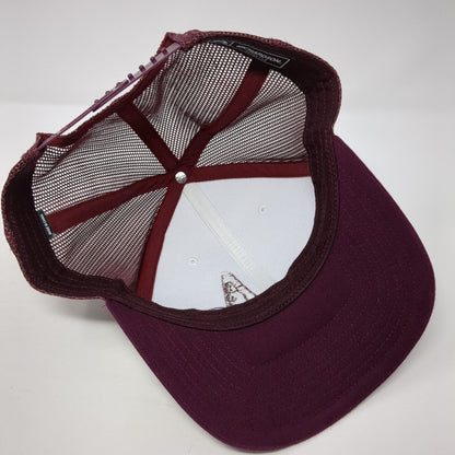 Aae's Snapback 112 Trucker Hat Red One Size Adjustable Mesh Back Richardson