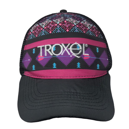 Troxel Snapback Trucker Hat Multicolor OSFM Adjustable Embroidered Aztec Print
