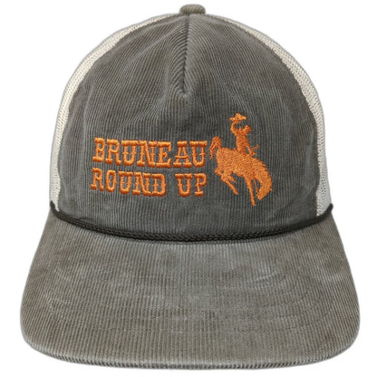 Richardson Trucker Hat Brown One Size Bruneau Round Up Corduroy Rope
