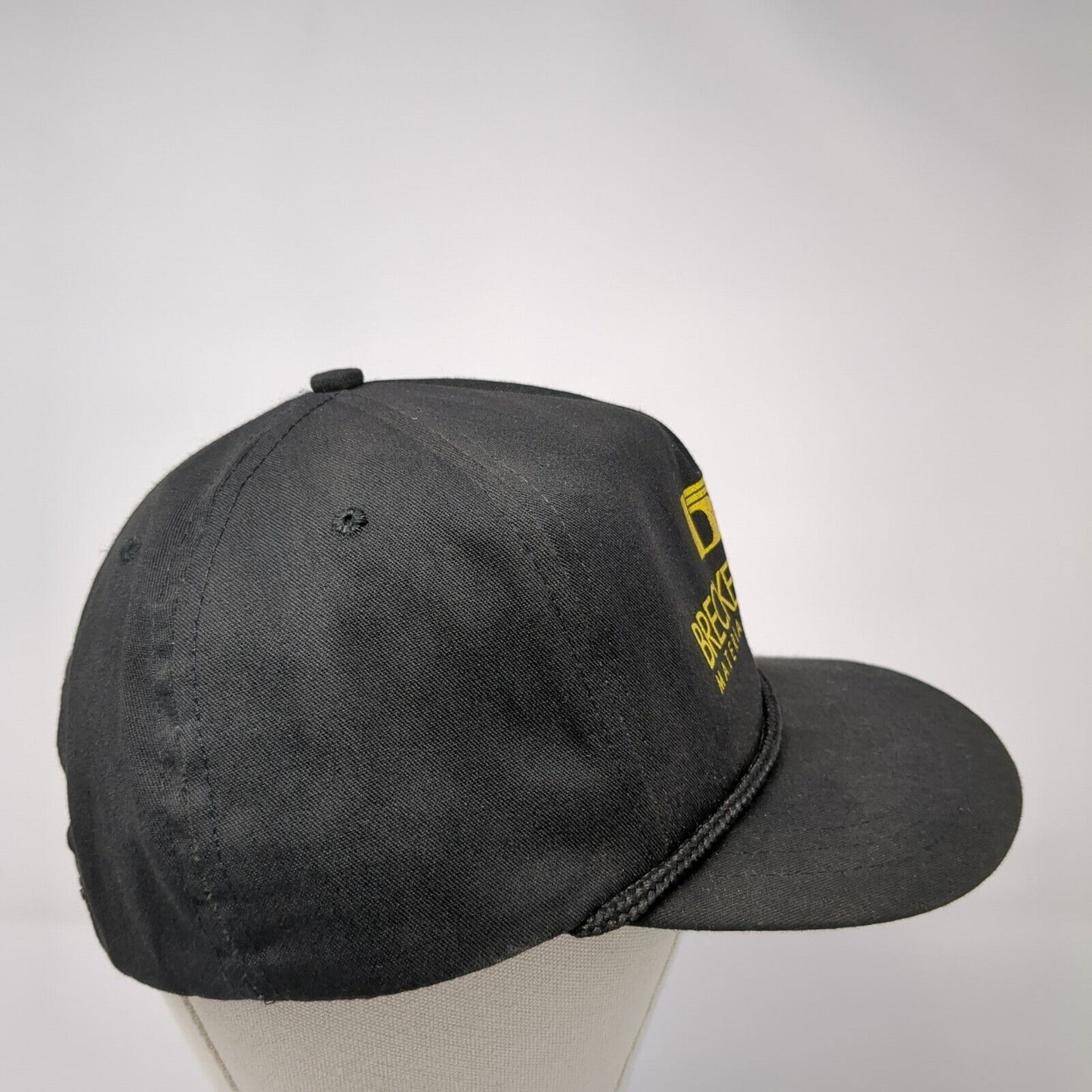 Breckenridge Material Company Snapback Hat Black One Size Adjustable