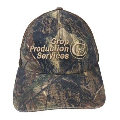Crop Production Services Trucker Hat Multicolor One Size Adjustable Mesh Back