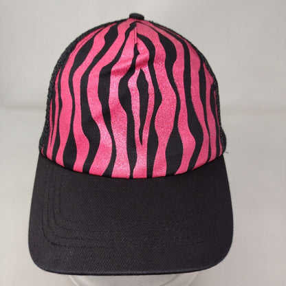 Zebra Stripes Snapback Mesh Back Trucker Hat Multi One Size Animal Print