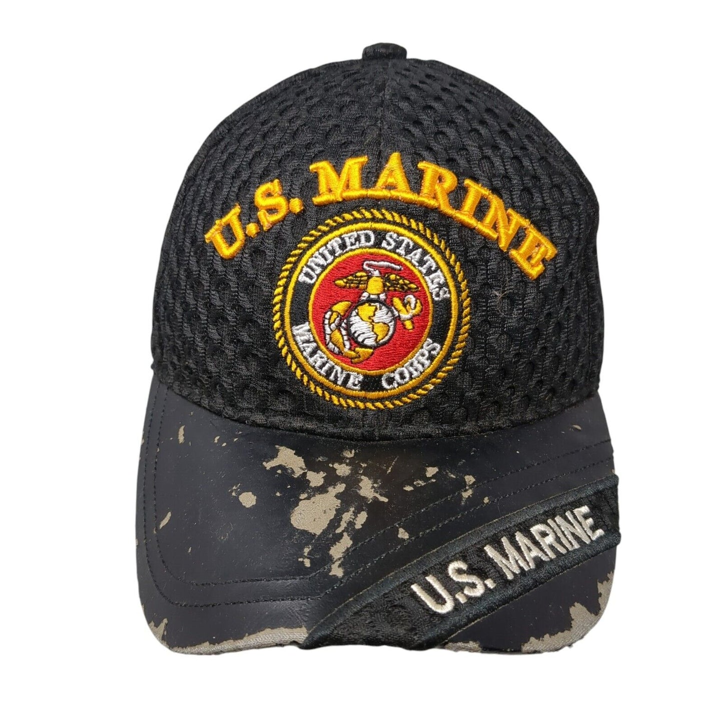 United States Marine Corps Strapback Hat Black One Size US Warriors