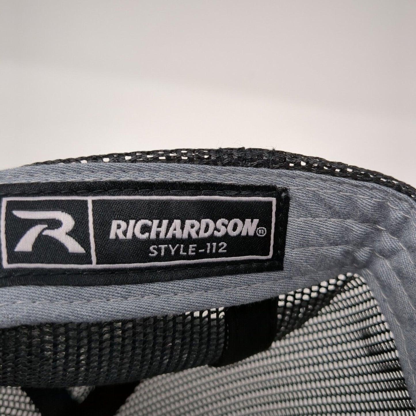 M Snapback 112 Trucker Hat Gray One Size Adjustable Mesh Back Richardson
