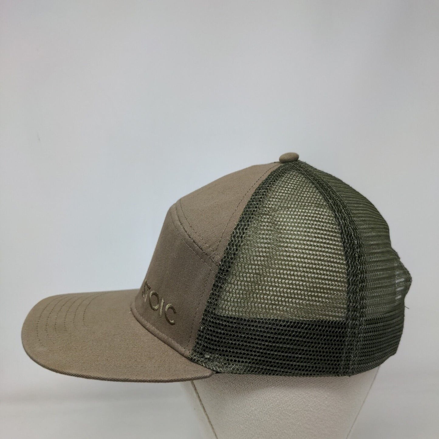 Stoic Snapback Trucker Hat Multicolor One Size Adjustable Embroidered Mesh Back
