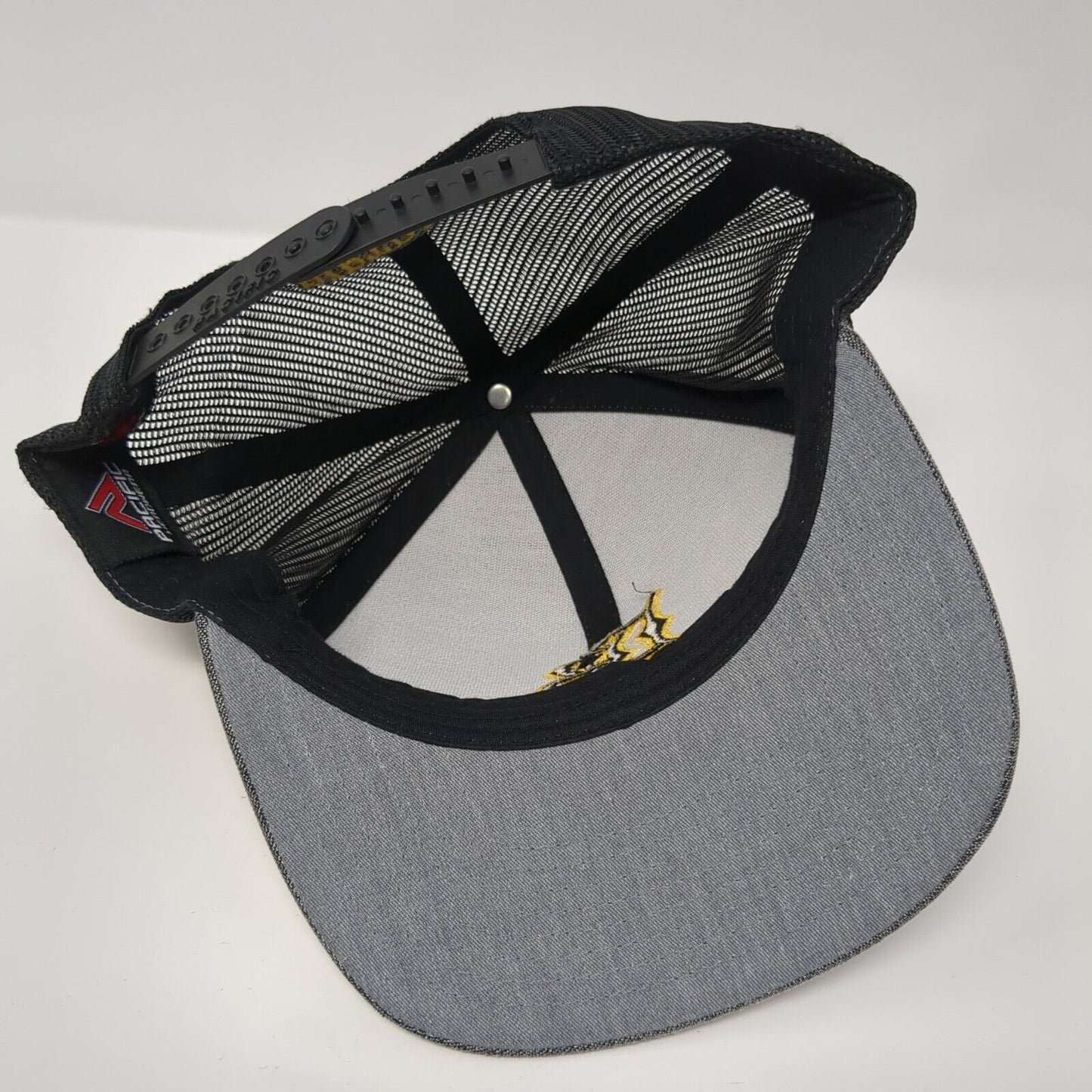 Long Beach State Dirtbags Snapback Mesh Back Hat Gray Embroidered Logo