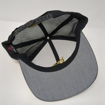 Long Beach State Dirtbags Snapback Mesh Back Hat Gray Embroidered Logo