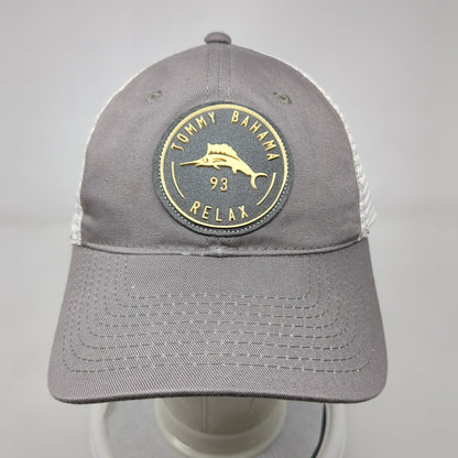 Tommy Bahama Relax Slideback Trucker Hat Gray OSFA Mesh Back Adjustable
