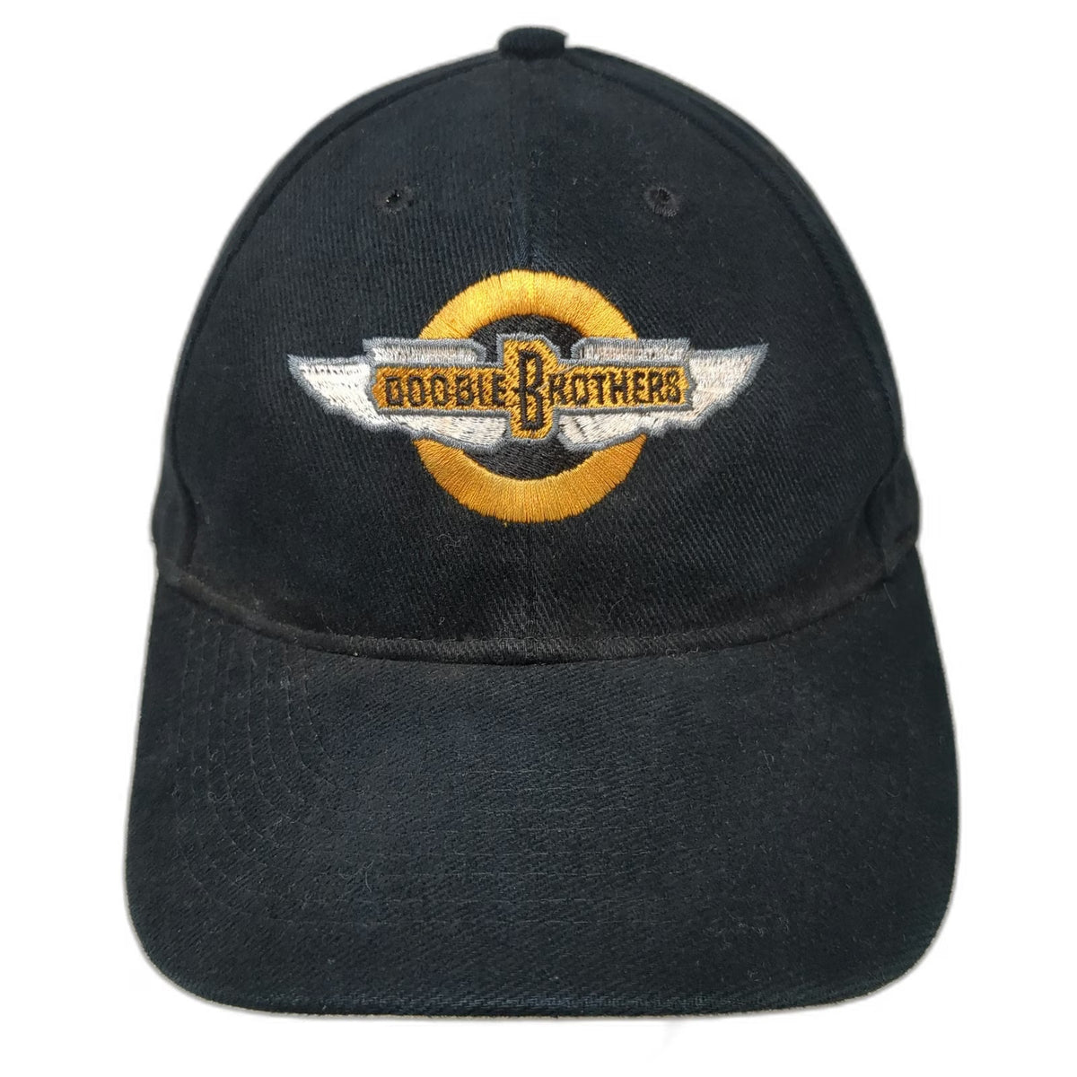 Otto Baseball Cap Black One Size Doobie Brothers Embroidered Rock Band Music Hat