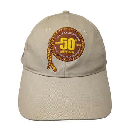 CAL Ranch Stores 50th Anniversary Georgia Boot Slideback Hat Tan OS Adjustable