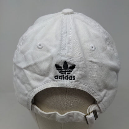 Adidas Men's Slideback Hat White Size OSFA Embroidered Trefoil Logo Cotton