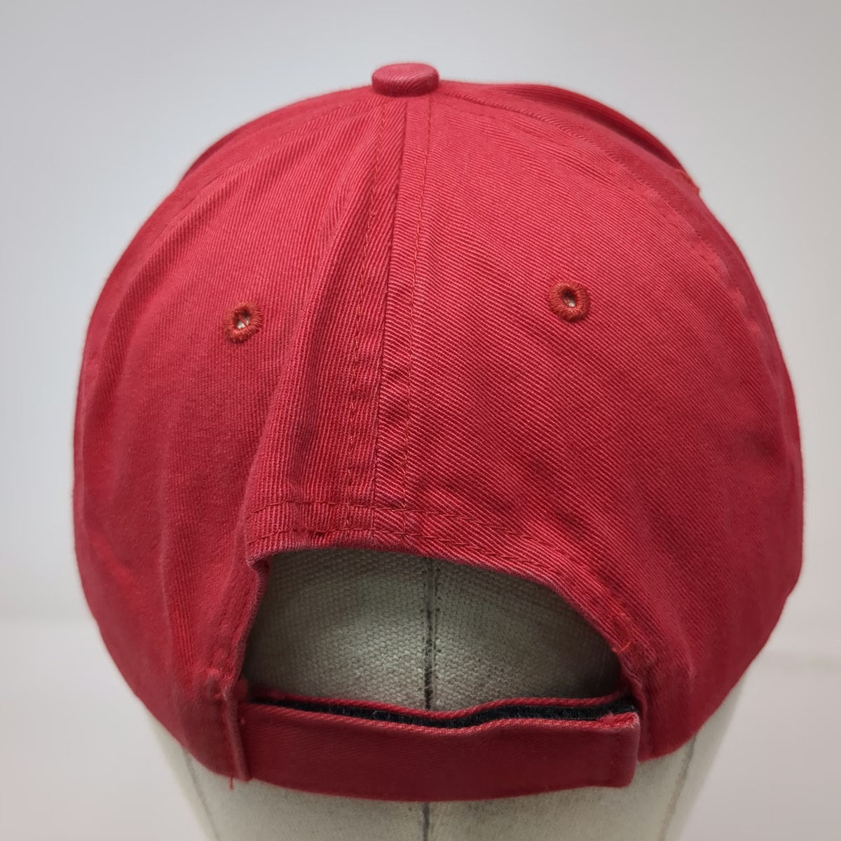 MLB New York Yankees Red Baseball Cap One Size Hat T.E.I. Strapback NY Gray Brim