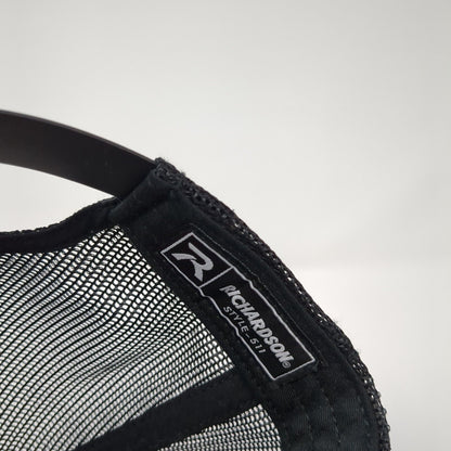 XOTHRM Snapback Trucker Hat Black One Size Adjustable Mesh Back Richardson