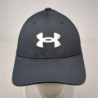 Under Armour Fitted Hat Blue Youth Small/Medium A-Flex Solid 6 Panel