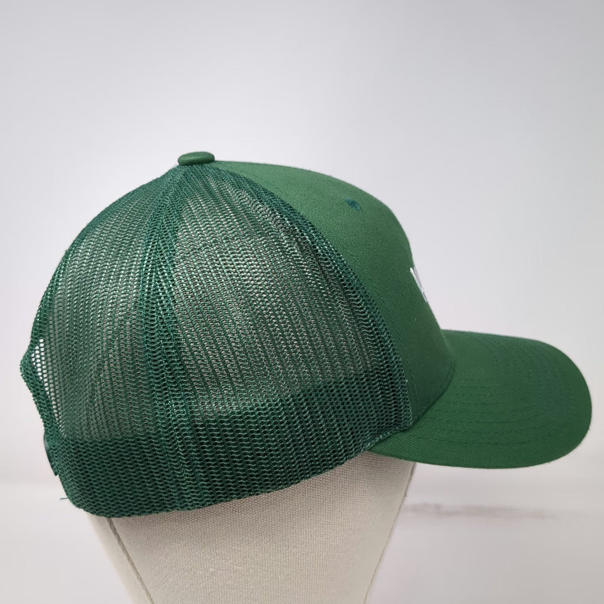Yupoong Trucker Hat Green One Size Mesh Back Snapback Kevins Natural Foods