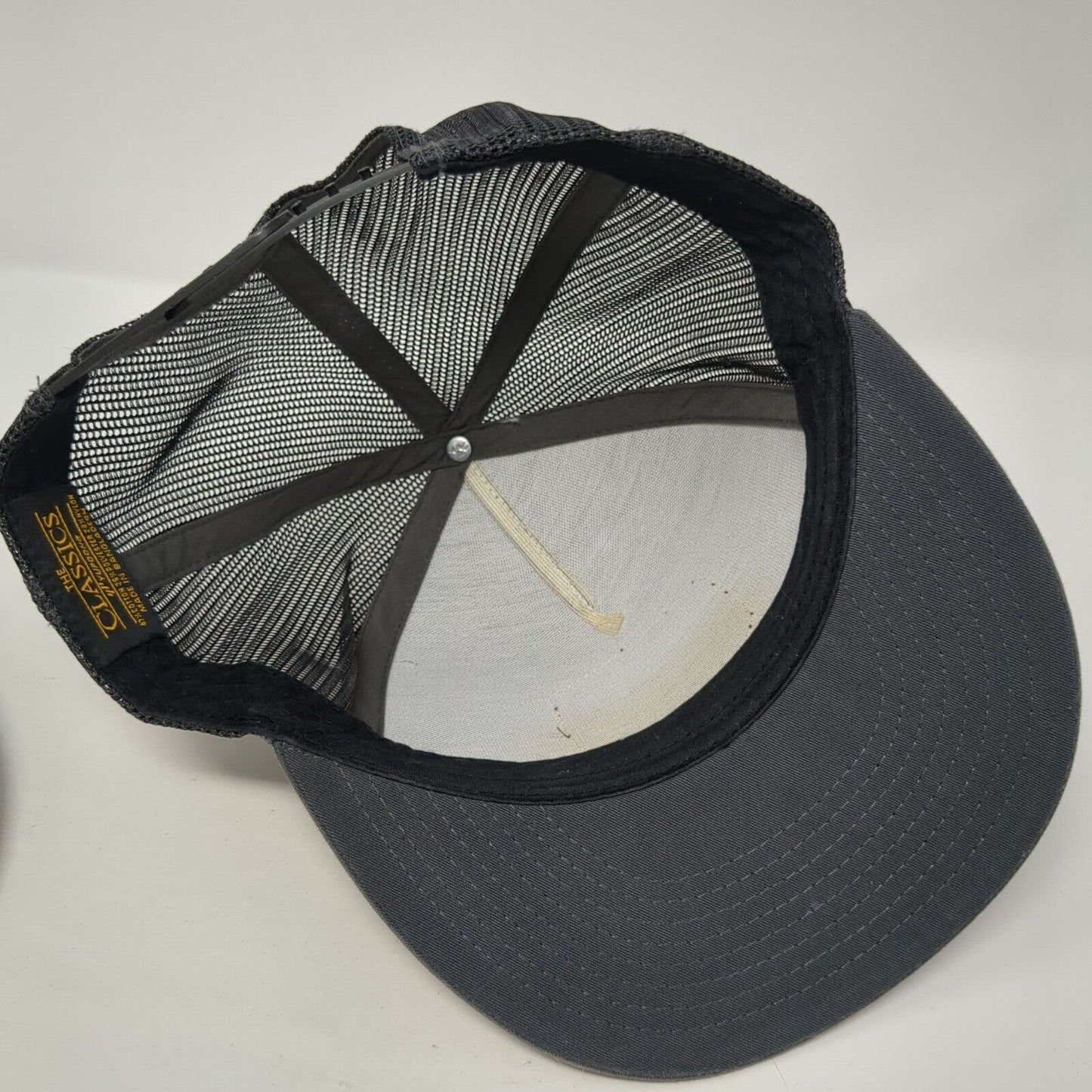 Lake Nacimiento California Est 1961 Snapback Trucker Hat Gray OS Mesh Yupoong