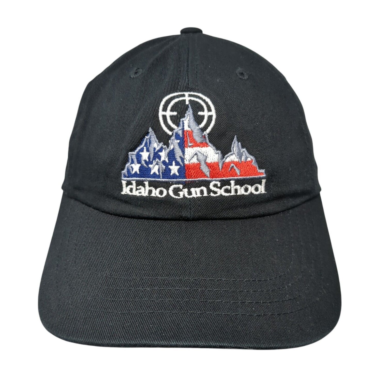 Idaho Gun School Slideback Hat Black OS Adjustable Embroidered Classics Yupoong