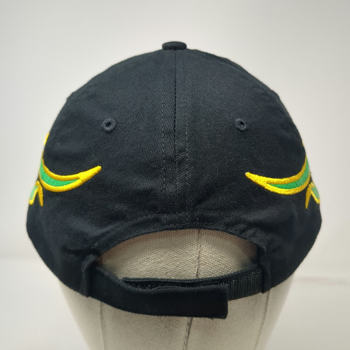 Baseball Cap Black Green Yellow One Size Honda Logo Flames Strapback Cotton hat