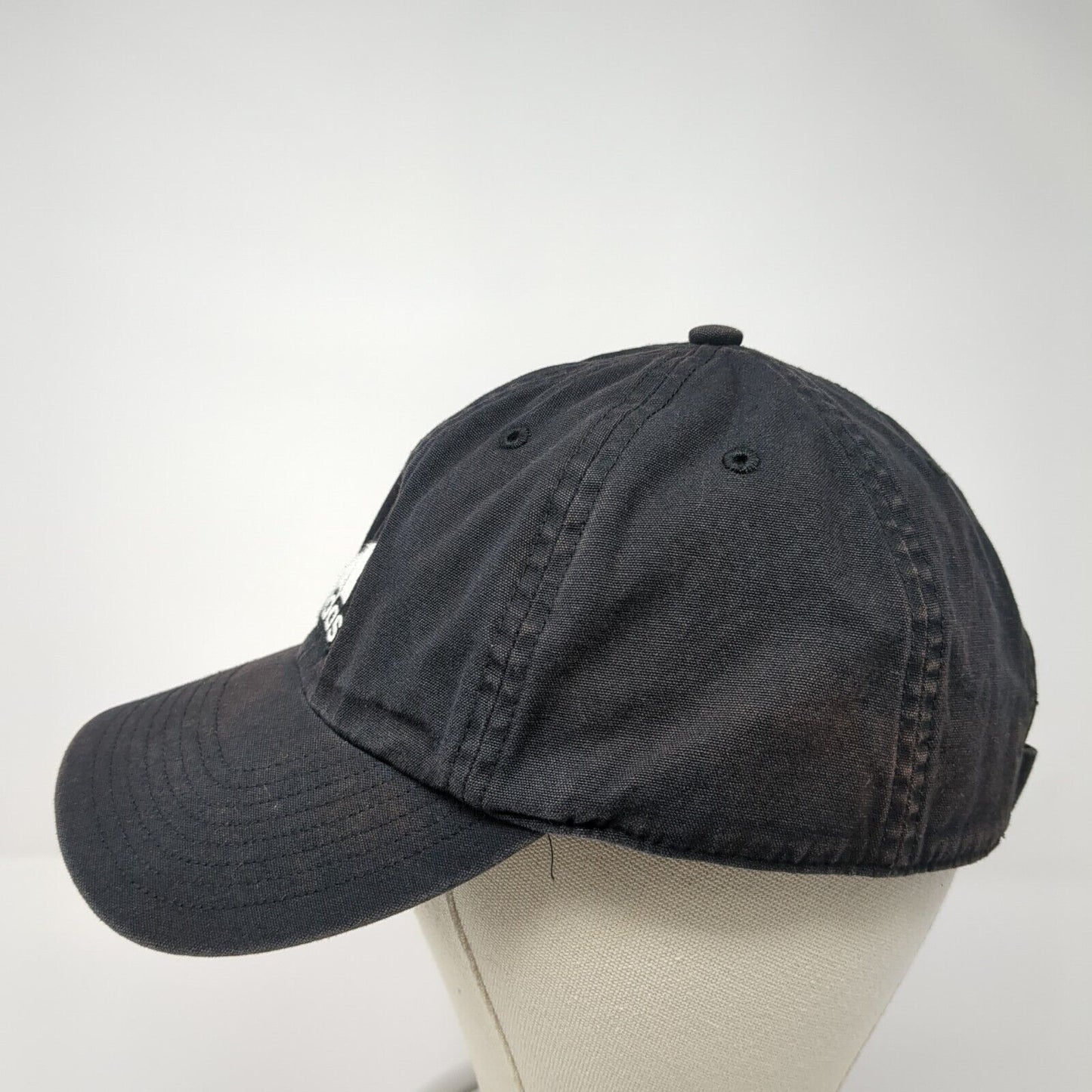 Adidas Aeroready Slideback Hat Black One Size 3 Stripes Logo Adjustable
