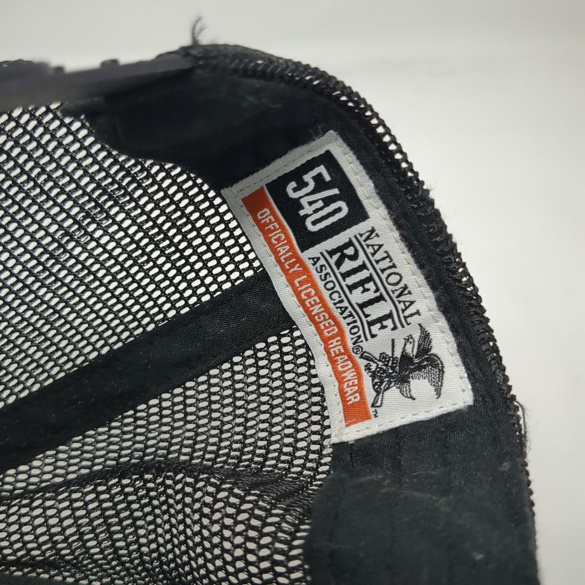 NRA Trucker Hat Black One Size Camo Snapback Mesh Defending Liberty Logo Patch