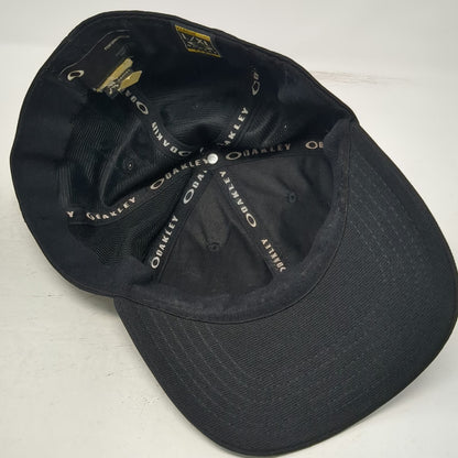 Oakley Baseball Cap Black XL US Flag Logo Performance Flexfit Stretch Fit Hat