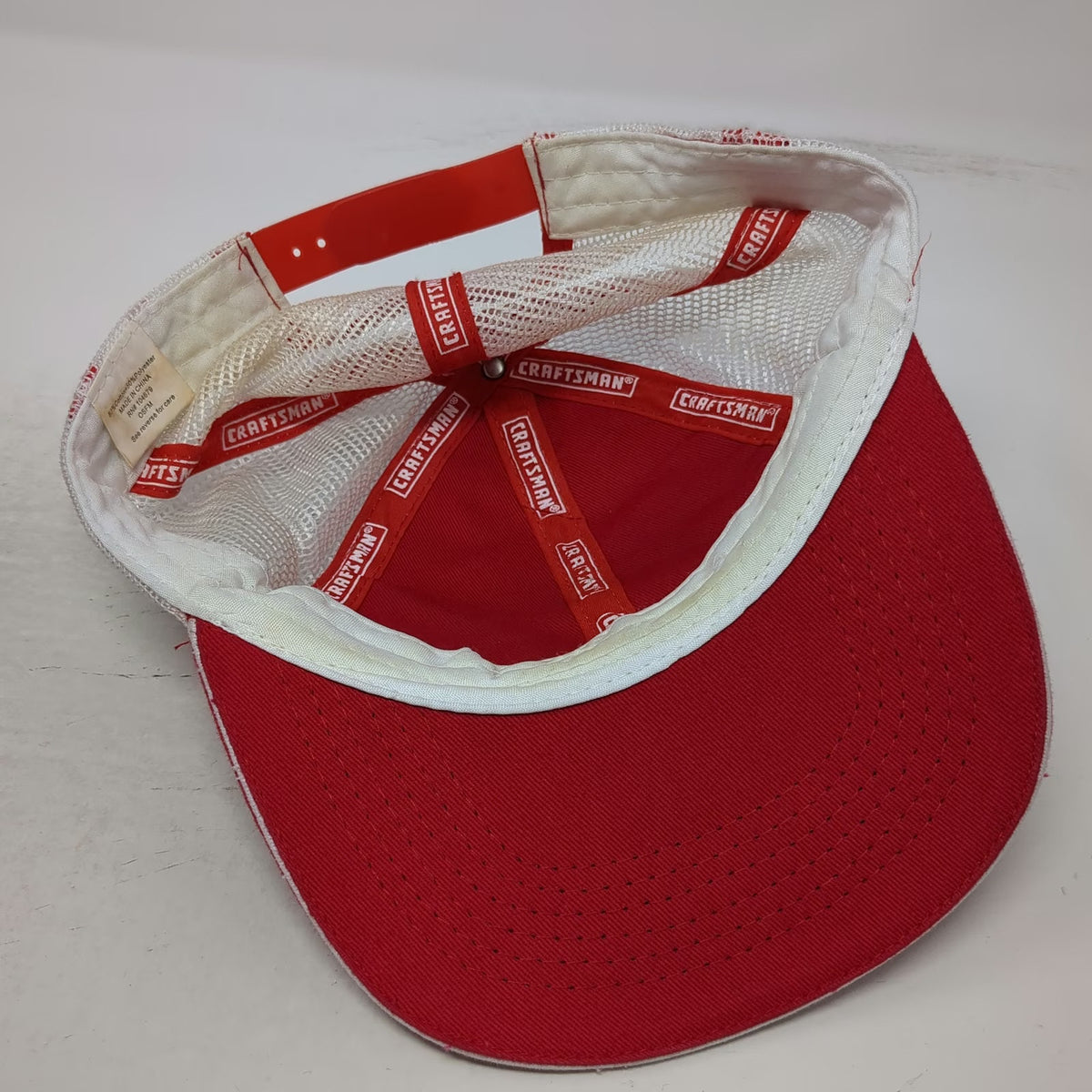 Craftsman Ace Hardware Trucker Hat Red One Size Mesh Back Snapback Tool Brand