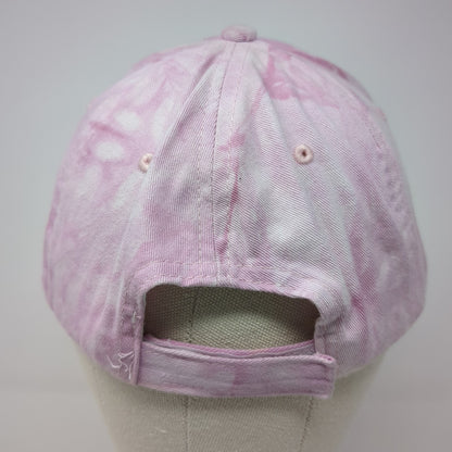 Unbranded Strapback Hat Pink One Size Adjustable Tie Dye Blank 6 Panel