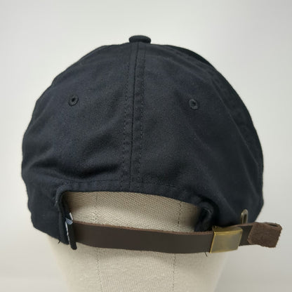 PING 5 Panel Black One Size Leather Strap Rope Script Logo Golf Hat sensorcool