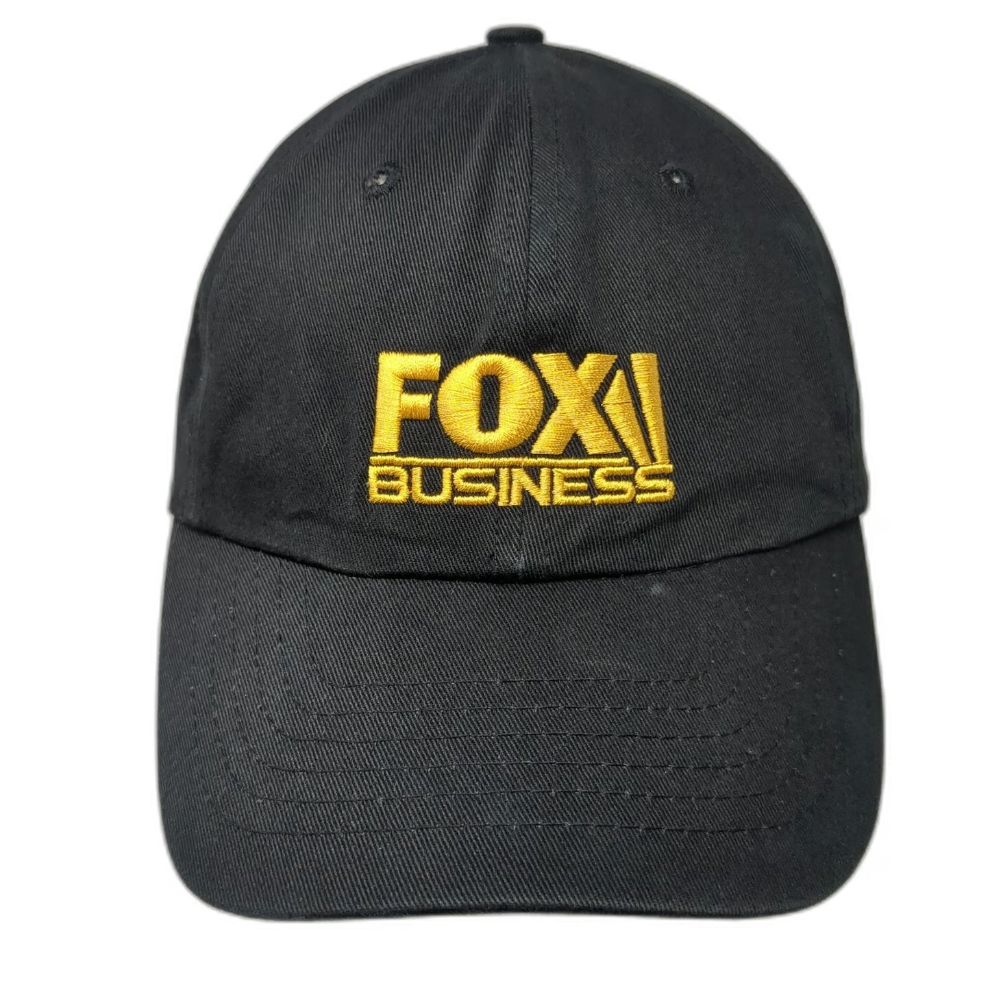 Barker Gear Fox Business Logo Baseball Cap Black One Size Cotton Adjustable Hat
