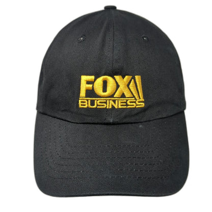 Barker Gear Fox Business Logo Baseball Cap Black One Size Cotton Adjustable Hat