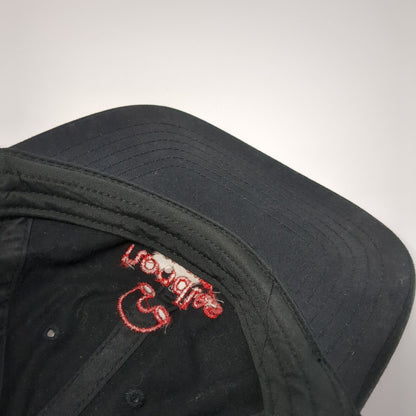 Noodles & Company Strapback Hat Black One Size Adjustable Embroidered Cotton