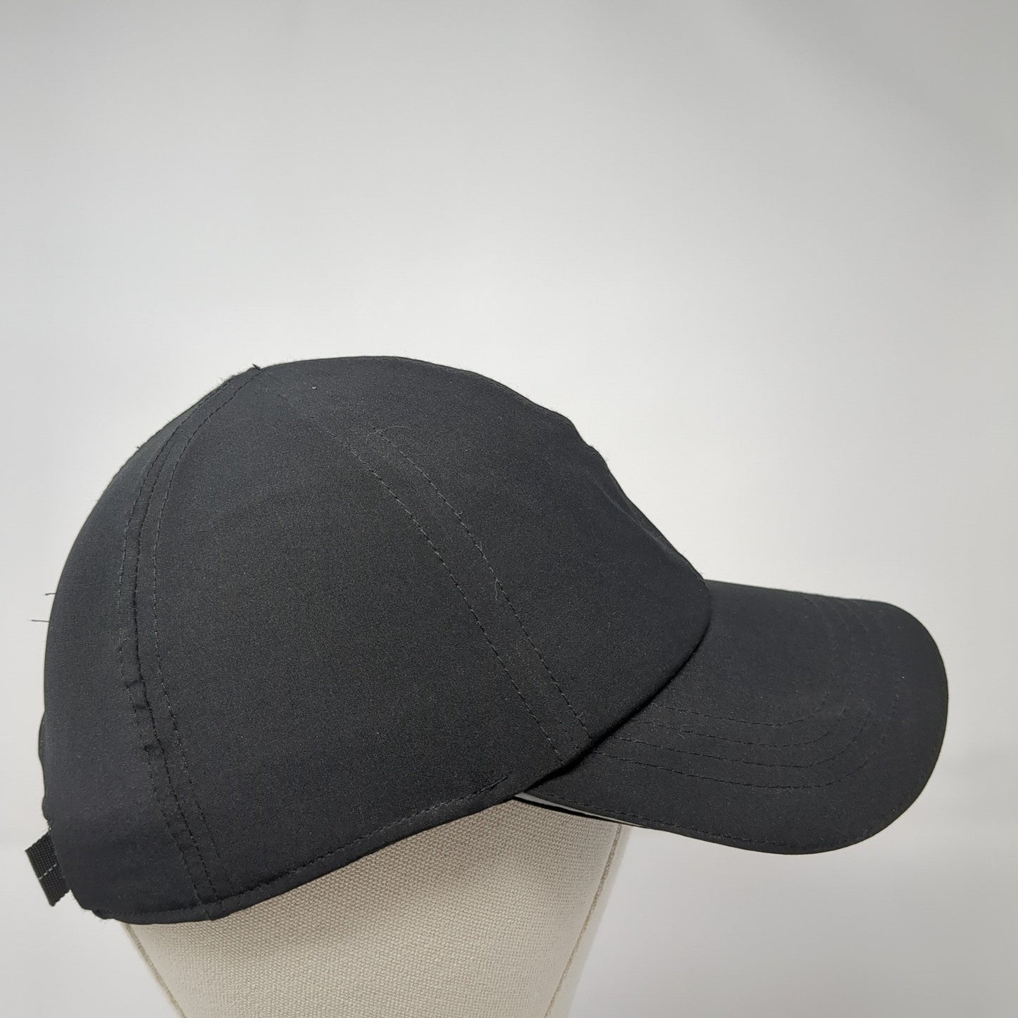 Unbranded Claspback Hat Cap Soot Black Blank One Size Adjustable