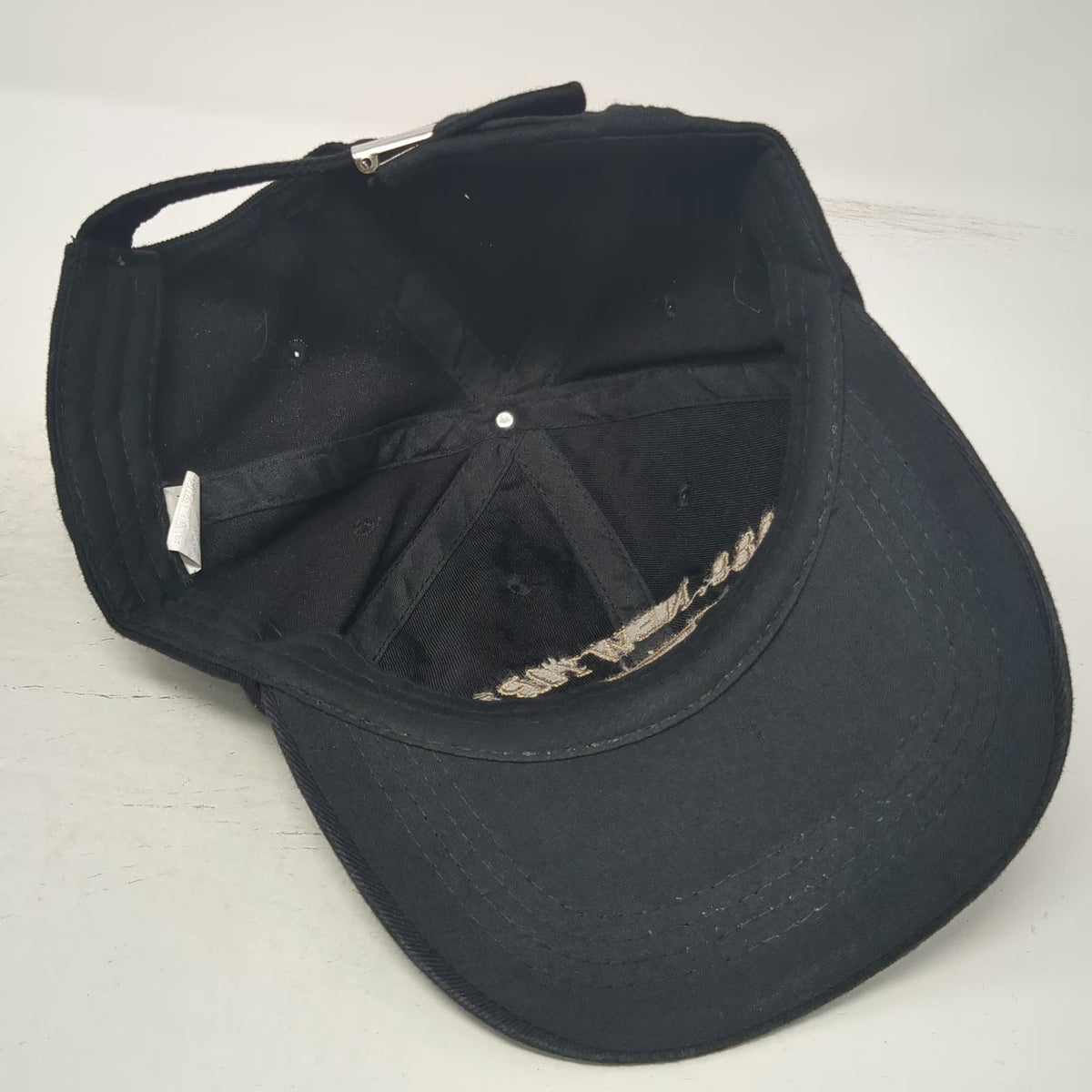 Baseball Cap Black One Size Cotton Slideback New York 1989 Madison Square Hat