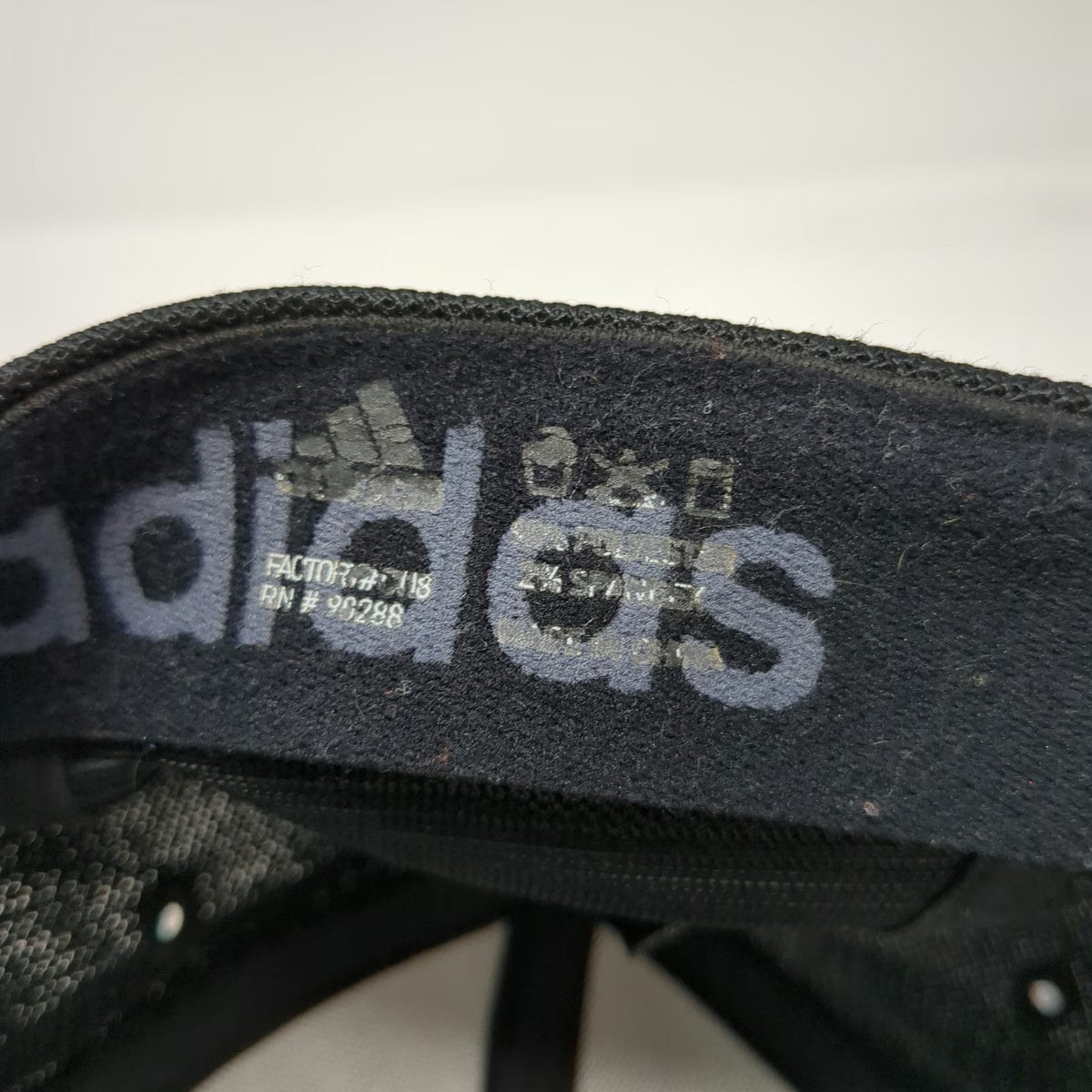 adidas Baseball Cap Gray XL Mesh Back Stretch Fit Space Dye Heathered Curved Hat