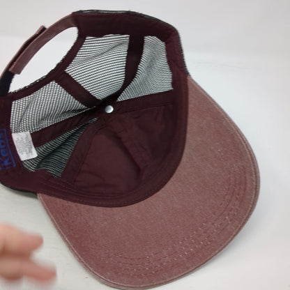 Keds Baseball Cap Red One Size Strapback Mesh Back Adjustable Cotton Blend Hat